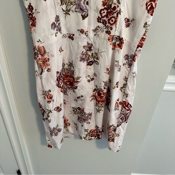 Brock Collection x H&M White Floral Bustier Mini Dress Medium - Picture 4 of 11